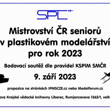 Mistrovství České republiky seniorů v plastikovém modelářství pro rok 2023